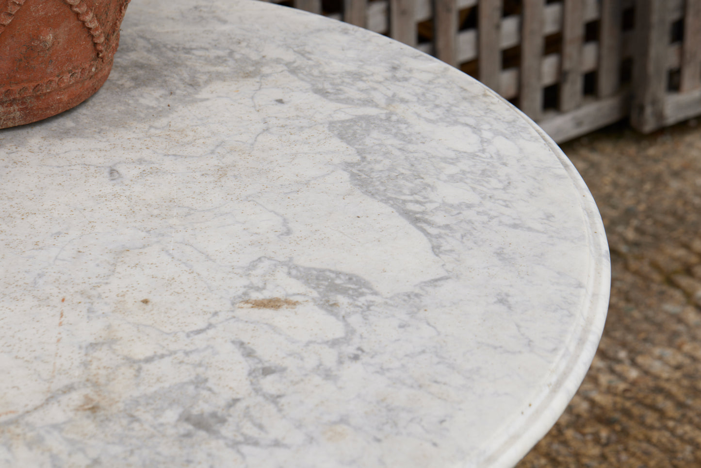 19th Century French Guéridon with Iron Base