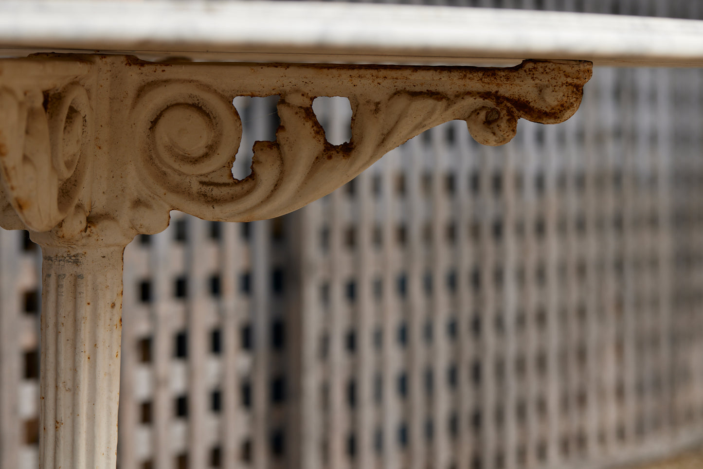 19th Century French Guéridon with Iron Base