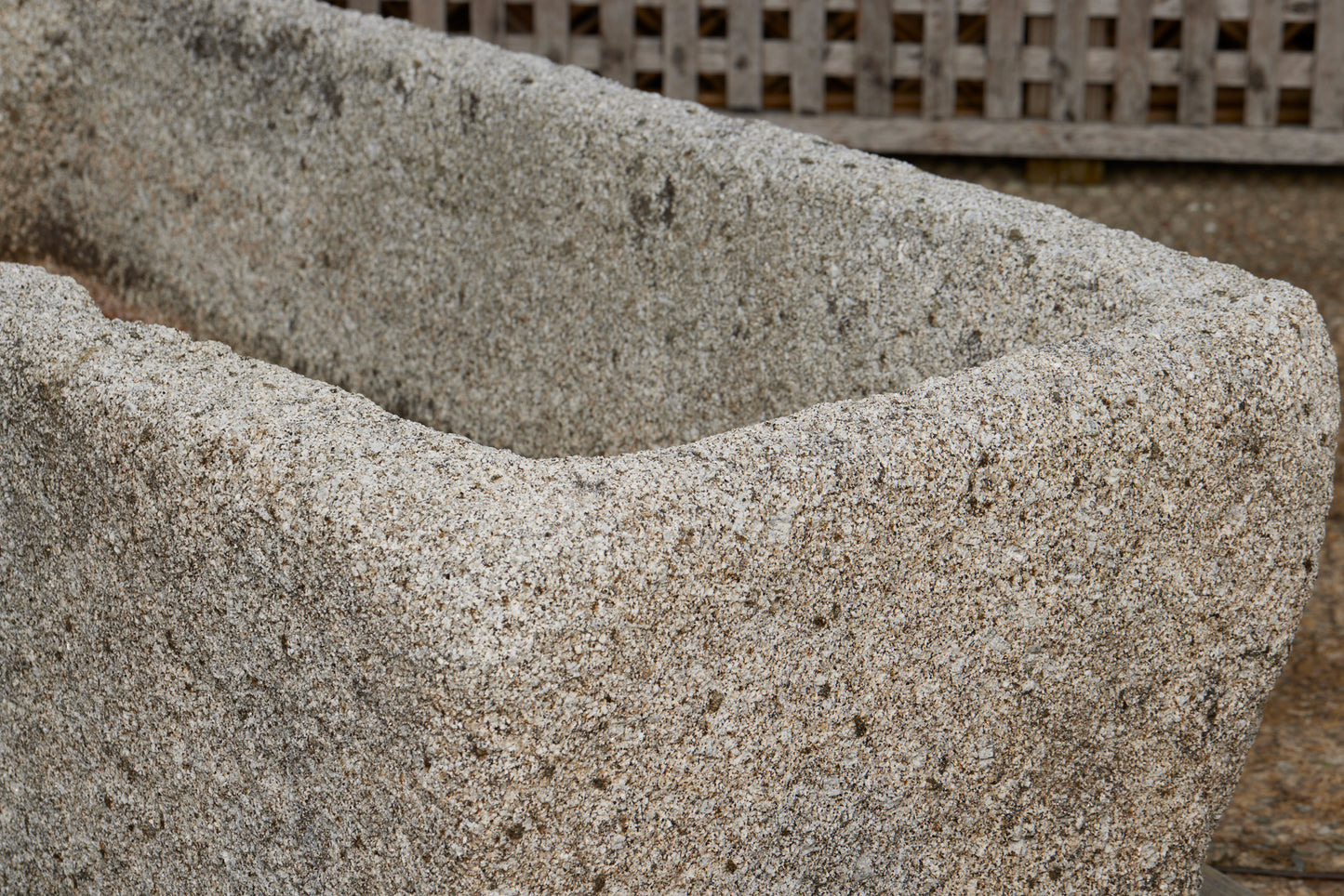 18th Century French White Granite Biche Trough