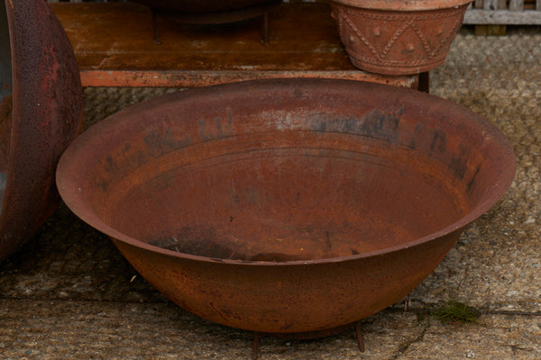 Assorted 19th Century Tempered Steel Batik Pots from Jakarta