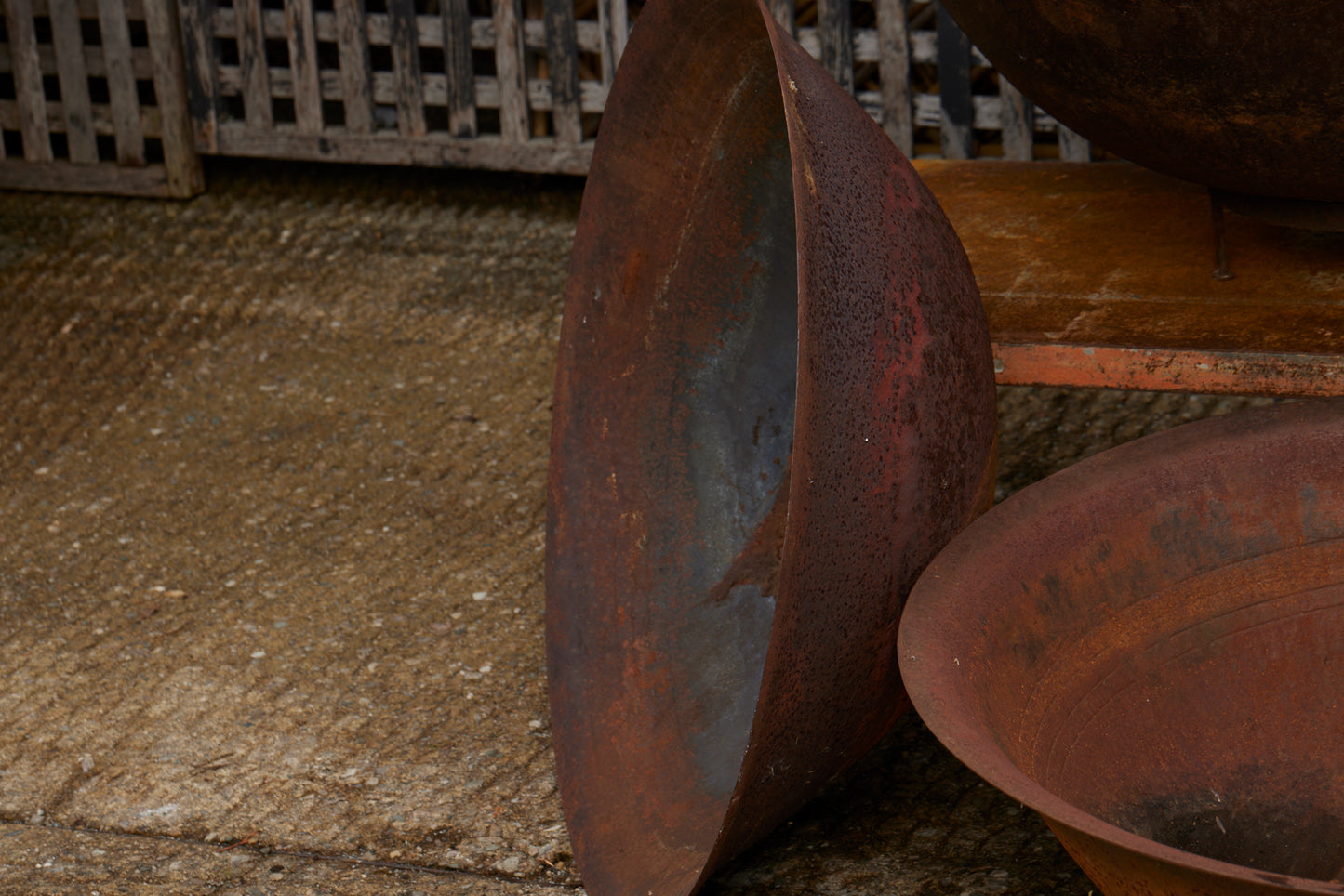 Assorted 19th Century Tempered Steel Batik Pots from Jakarta