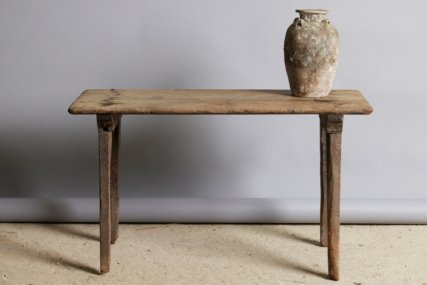 Early 19th Century Spanish One Board Rectangular Side Table