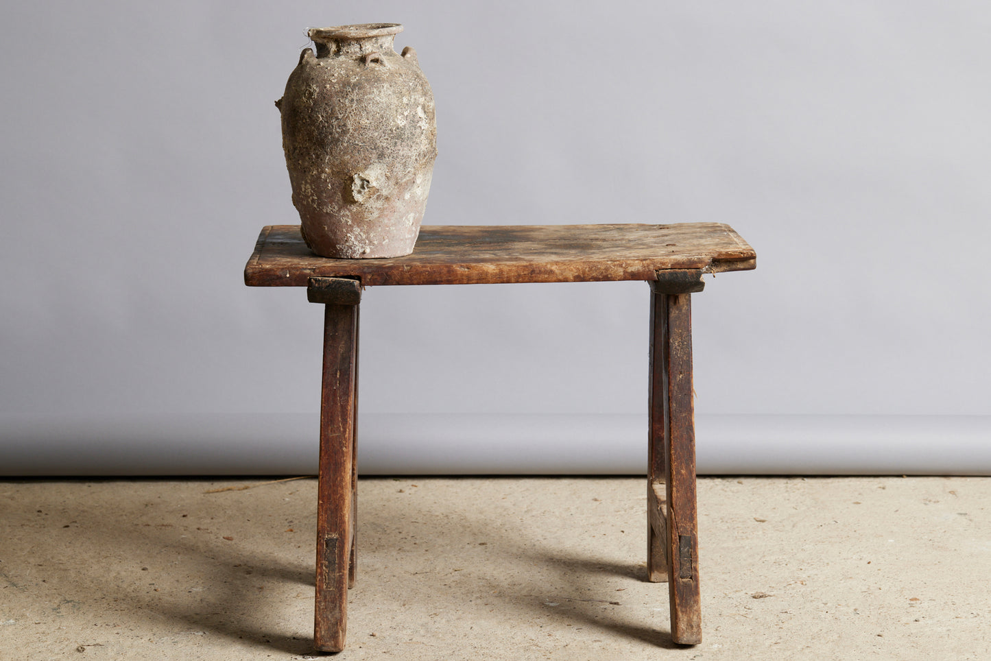 19th Century Primitive Spanish Pine Side Table
