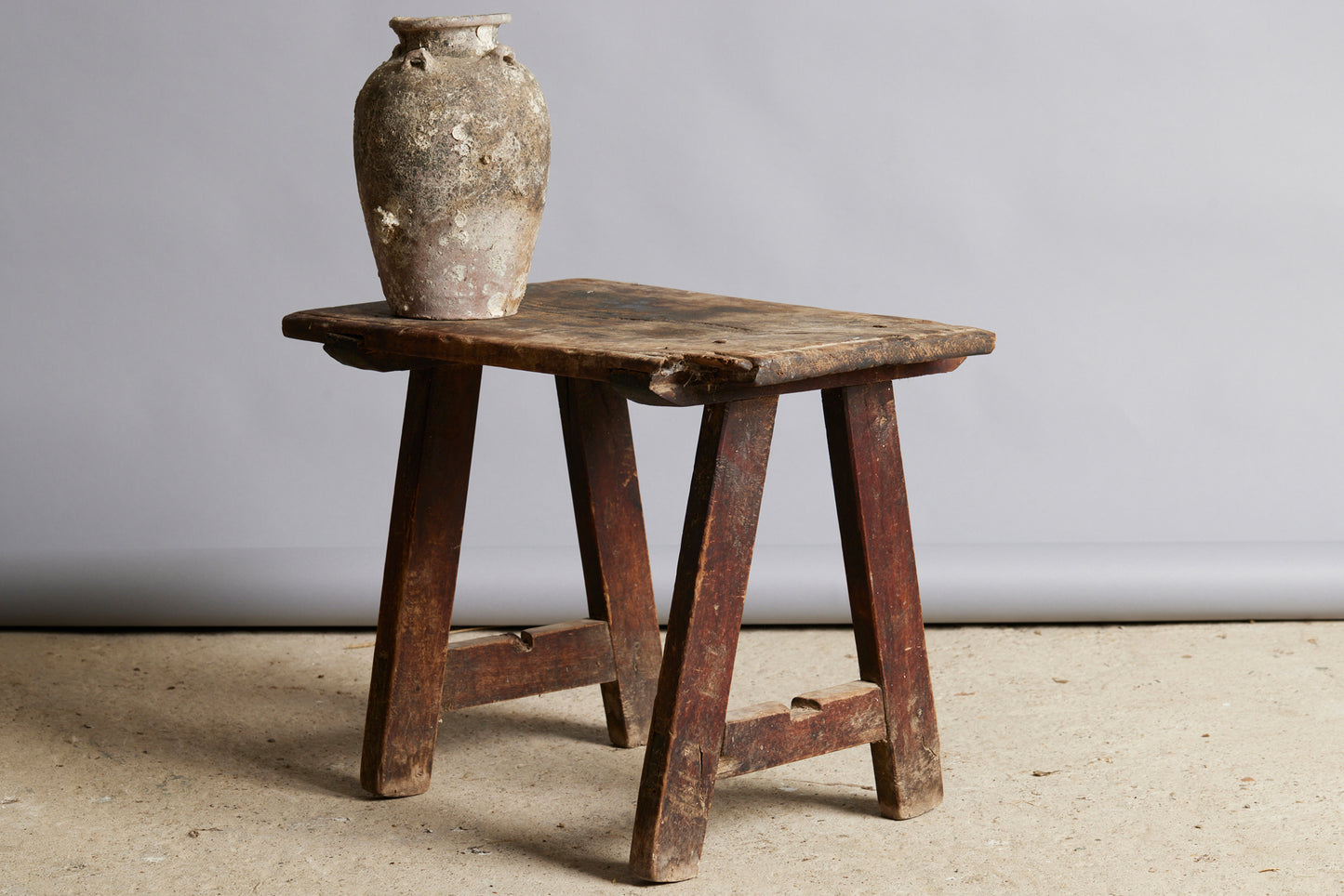 19th Century Primitive Spanish Pine Side Table