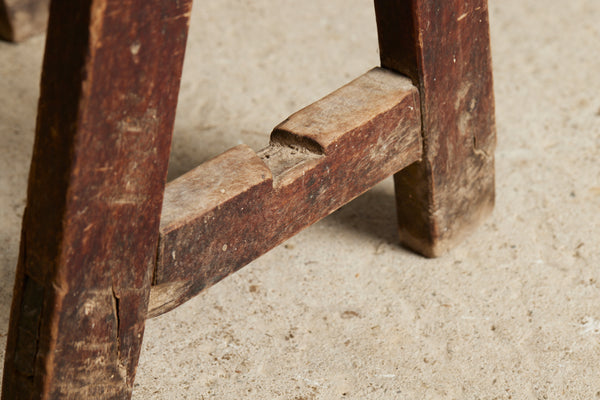 19th Century Primitive Spanish Pine Side Table