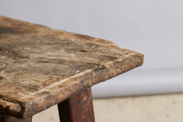 19th Century Primitive Spanish Pine Side Table