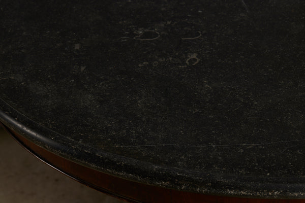 Charles X Guerdion with Mahogany Base & Belgian Bluestone Top