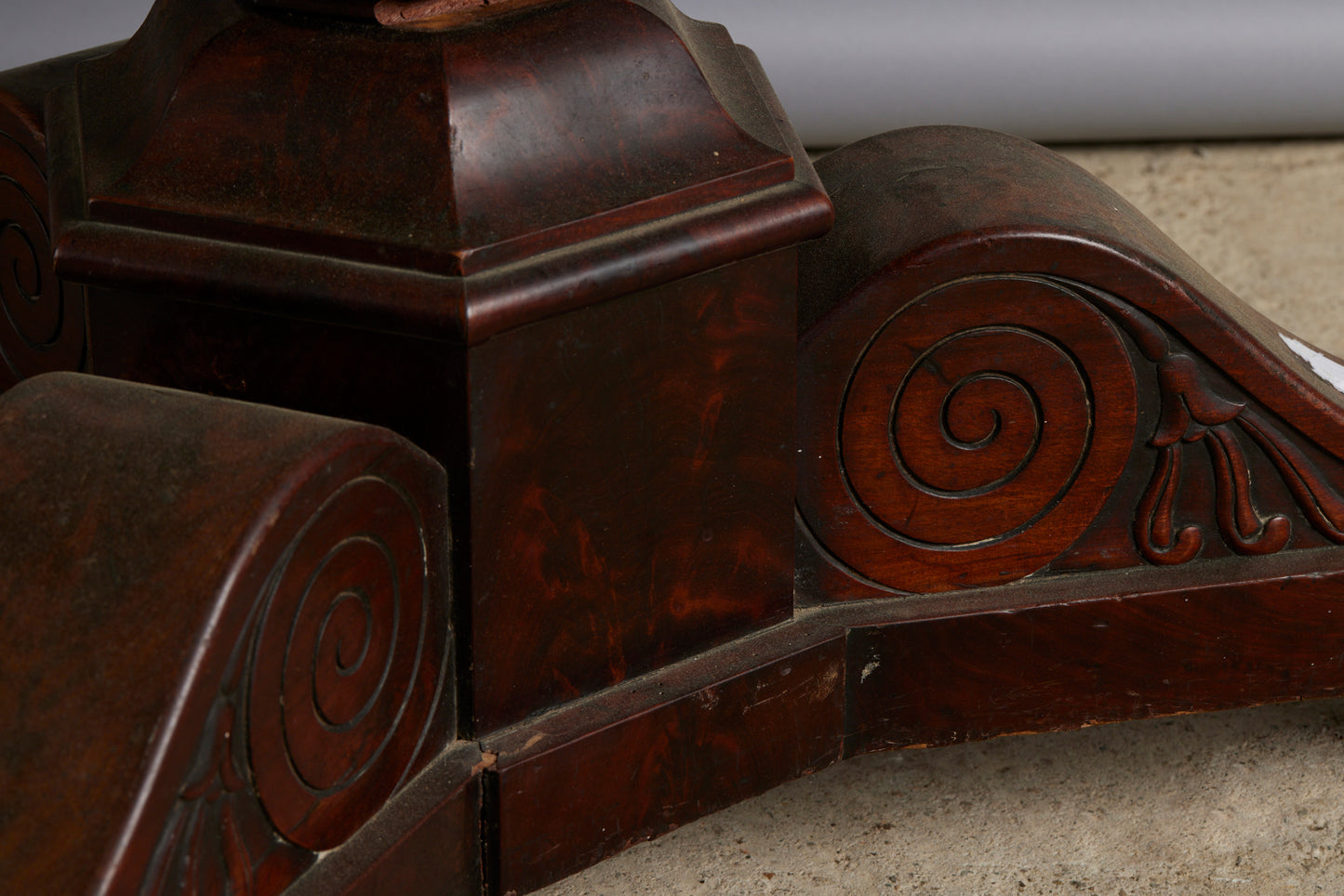 Charles X Guerdion with Mahogany Base & Belgian Bluestone Top