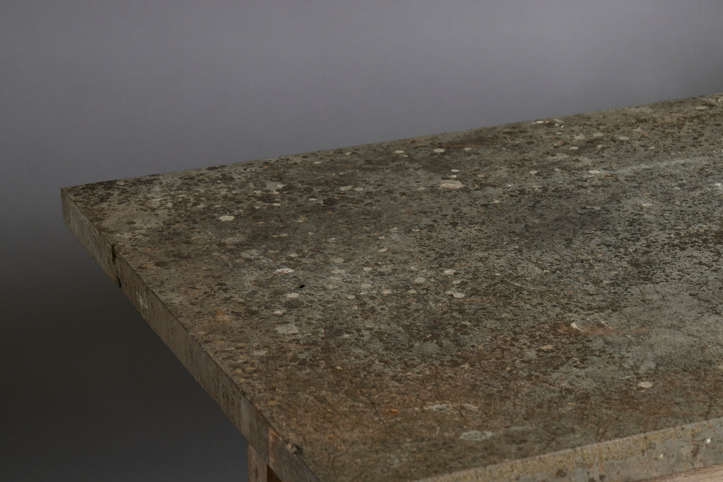 19th Century Potter's Table with an Oak Base & Stone Top with Beautiful Patina