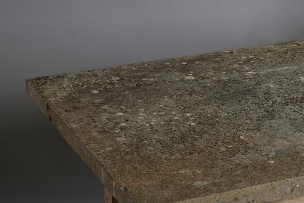 19th Century Potter's Table with an Oak Base & Stone Top with Beautiful Patina