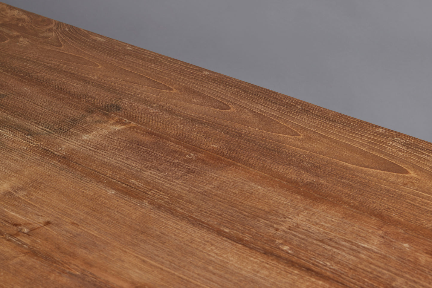 White Teak Counter with a Lower Shelf for Display from Jakarta with Beautiful Butterfly Repairs