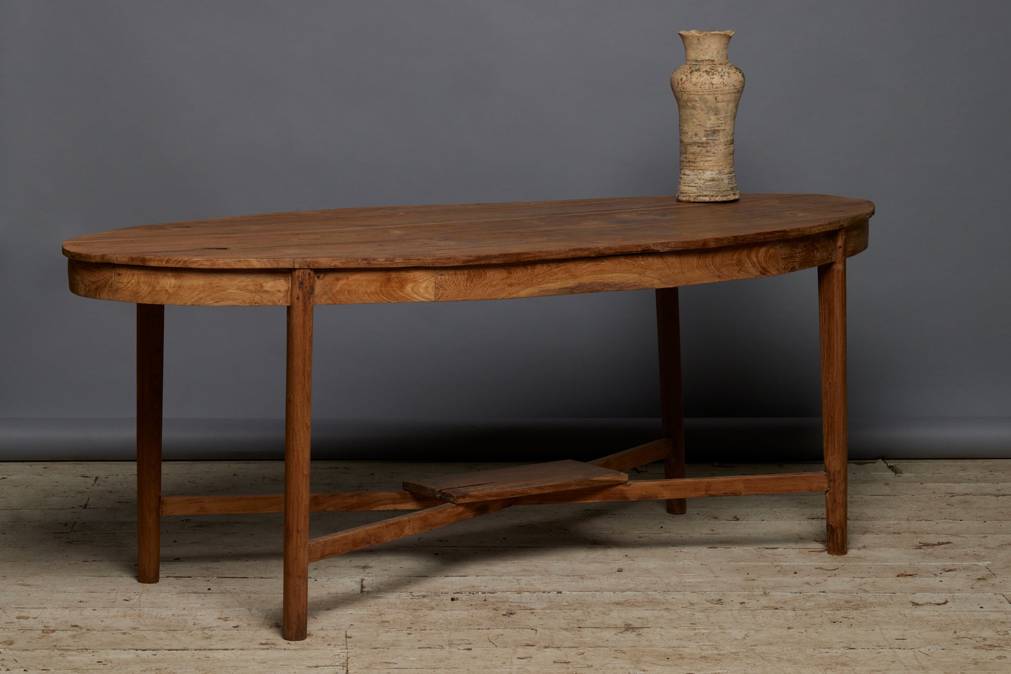 Primitive Oval Sumatran Dutch Colonial Center Table