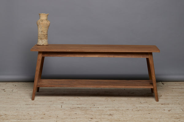 Mid Century Modern Teak Coffee Table with Lower Shelf