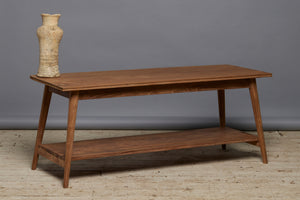 Mid Century Modern Teak Coffee Table with Lower Shelf