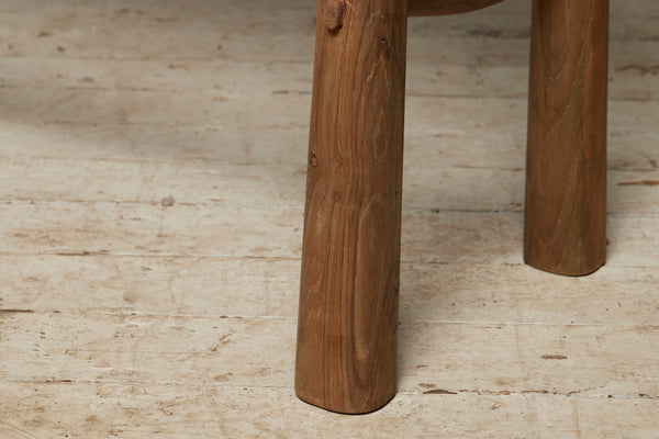 Javanese Teak Console Table with Old Belgian Bluestone Top