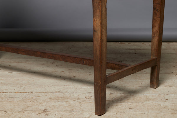 Late 19th Century Small Teak Desk with Single Board Top from Java