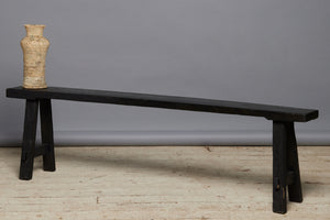 Ebonized Teak Bench from Borneo