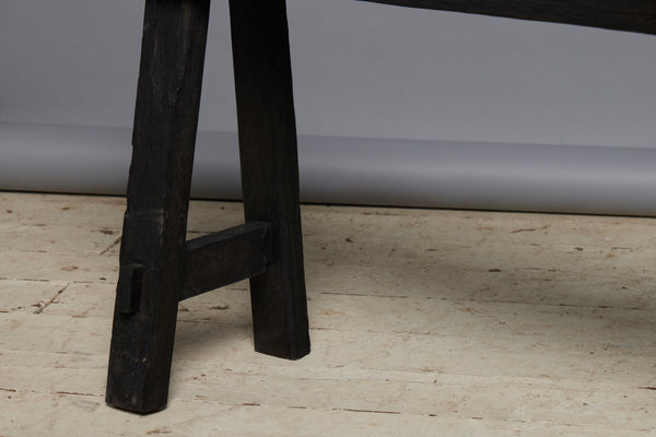 Ebonized Teak Bench from Borneo