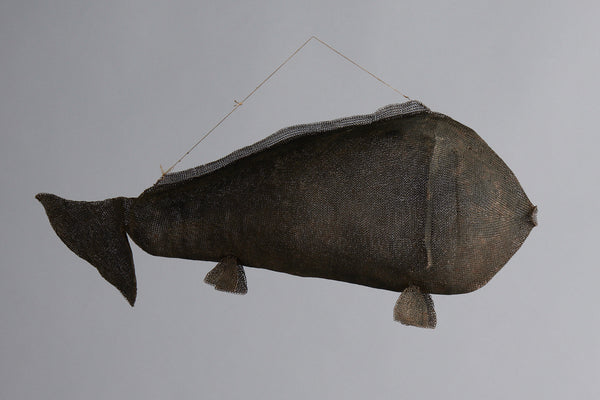 Large Knit Steel Ceremonial Fish from Sumba