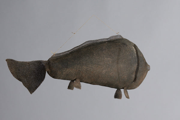 Large Knit Steel Ceremonial Fish from Sumba