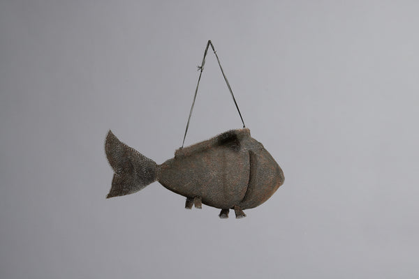 Medium Ceremonial Steel Knit Fish from Sumba