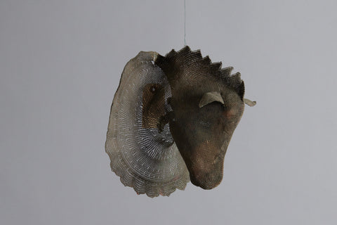 Knit Steel Horse Head from the Island of Sumba