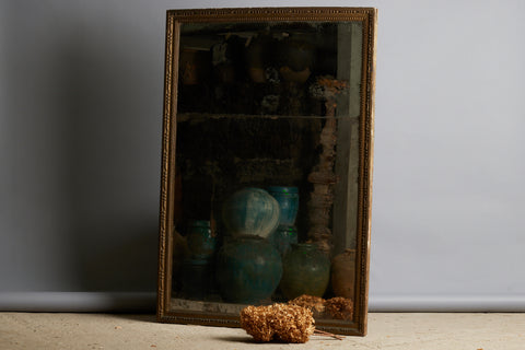 Late 18th Century Two Part Mirror with Original Glass