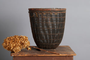 Gathering Basket from Sumatra with a Bamboo Base