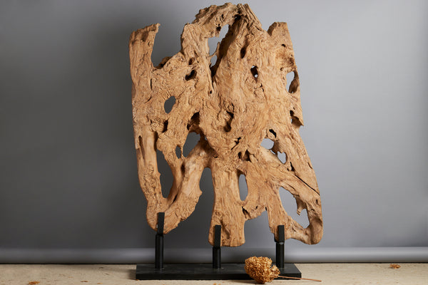 19th Century Ancient Teak Root from a Monastery in East Java