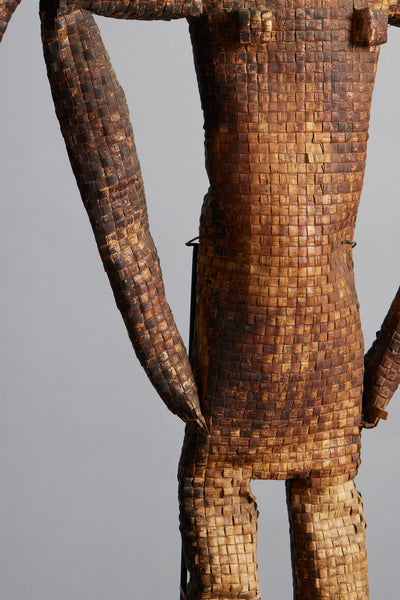 Pair of Extra Large Ceremonial Scarecrows from the Island of Flores