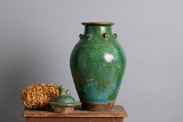 Very Large Early Green Glaze in the Chinese Style