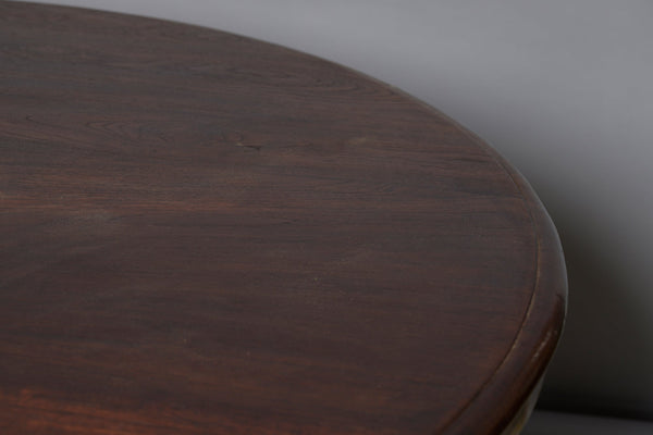 Very Large Teak Dutch Colonial with Stylized Lion Paw Feet and a Stylized Gadrooned Pedestal Base