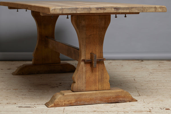 Sycamore Monastery Table with Tressle Base