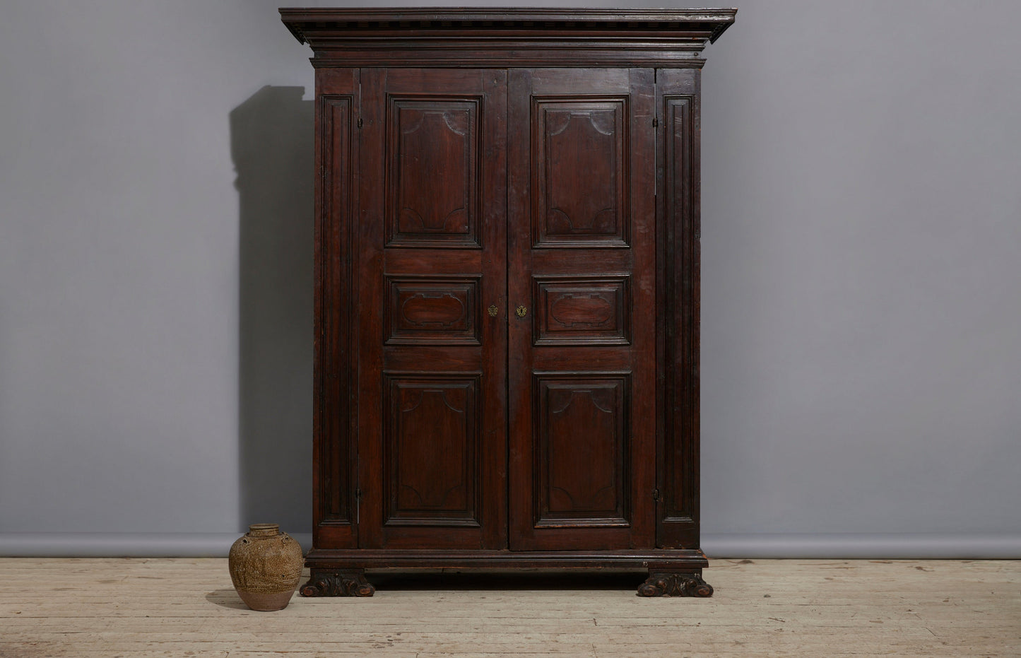 17th Century Italian Walnut Armoire from Lucca
