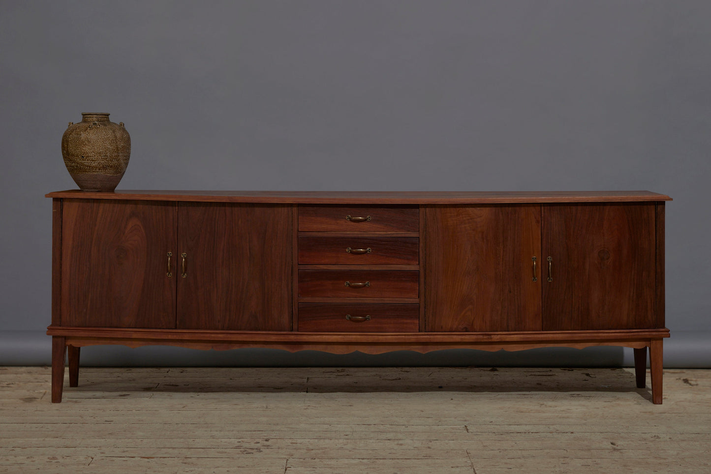 Four Drawer Four Door Mid Century Modern Teak Server from Jakarta