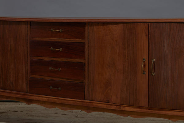 Four Drawer Four Door Mid Century Modern Teak Server from Jakarta