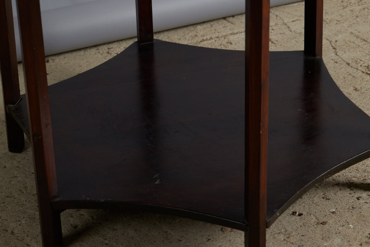 1920s-1930s Hexagonal Marble Top Teak Side Table from Java