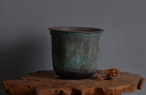 Late 19th Early 20th Century Bronze Pot for Making Batik from the Island of Java