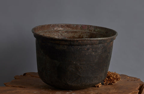 Medium to Large Late 19th Early 20th Century Bronze Pot for making Batik from the Island of Java