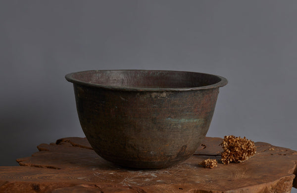 Medium Late 19th Early 20th Century Bronze  Pot for making Batik from the Island of Java