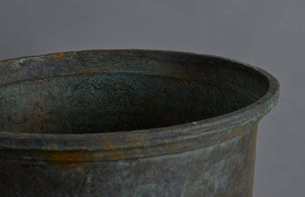 Medium to large Late 19th Early 20th Century Bronze  Pot for making Batik from the Island of Java
