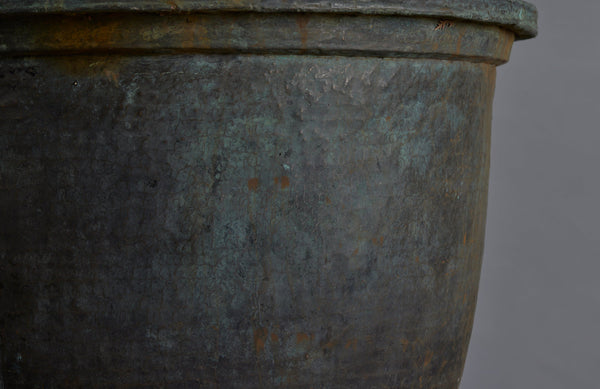 Medium to large Late 19th Early 20th Century Bronze  Pot for making Batik from the Island of Java