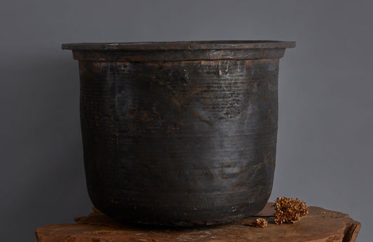 Extra-Large Late 19th early 20th Century Bronze Pot for making Batik from the Island of Java