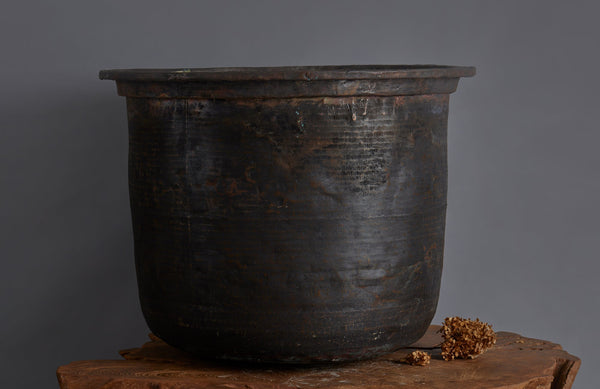 Extra-Large Late 19th early 20th Century Bronze Pot for making Batik from the Island of Java
