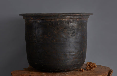 Extra-Large Late 19th early 20th Century Bronze Pot for making Batik from the Island of Java