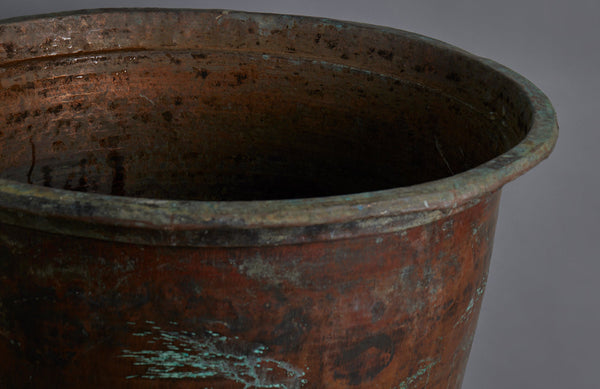 Extra-Large Late 19th early 20th Century Bronze Pot for making Batik from the Island of Java
