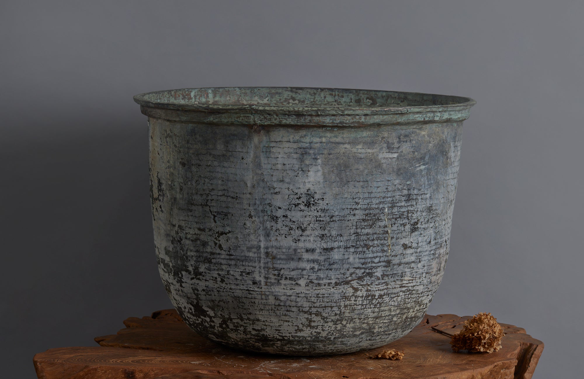 Extra-Large Late 19th early 20th Century Bronze Pot for making Batik from the Island of Java