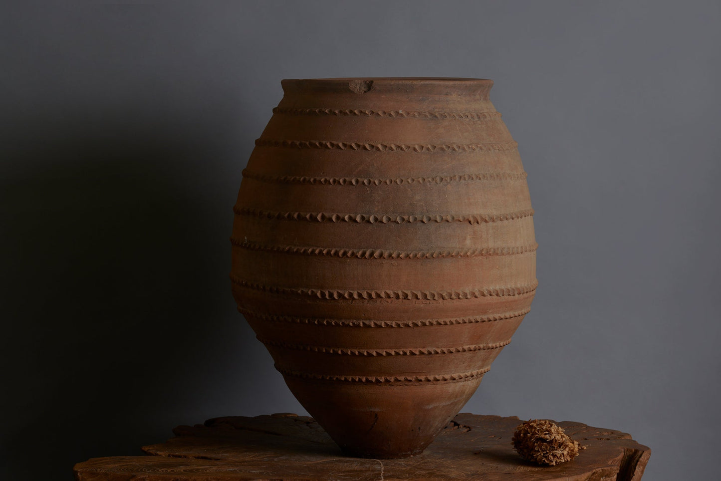 19th Century Turkish Terra Cotta Oil Jug