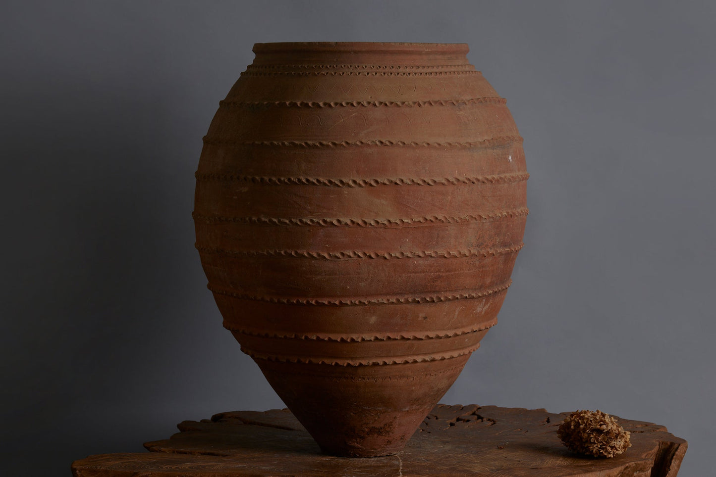 19th Century Turkish Terra Cotta Oil Jug