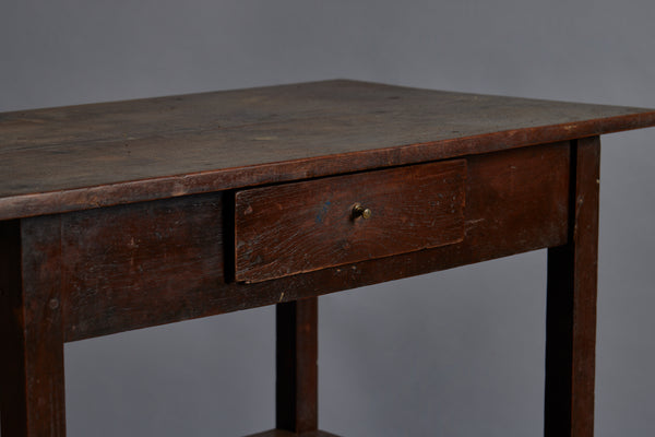 Small 19th Century Dutch Colonial One Drawer Bedside Stand